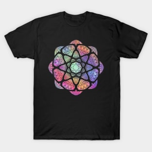 Glitter Powder Crystal Mandala - Silhouette T-Shirt
